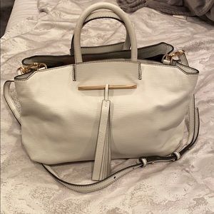 Brian Atwood White Leather Tote